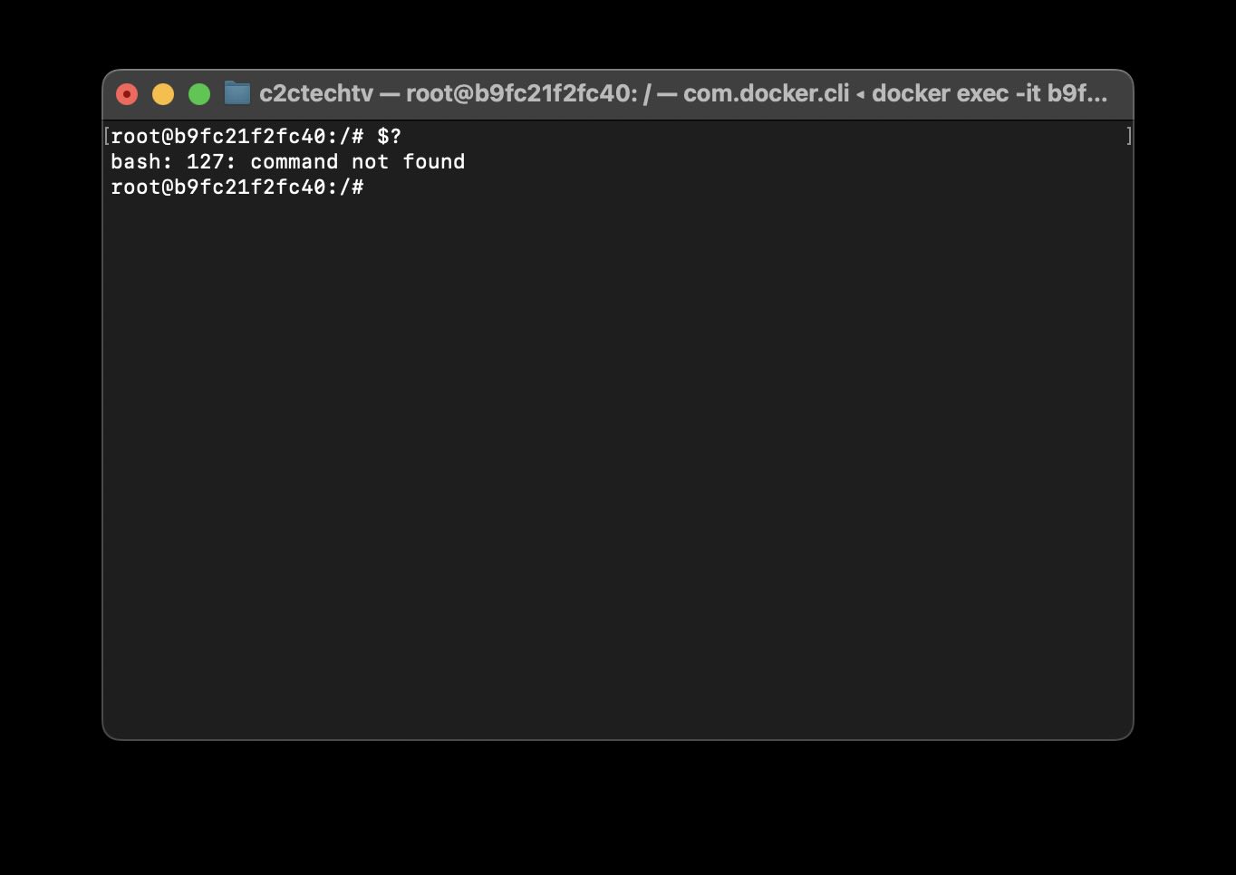 Fix bash 127 command not found